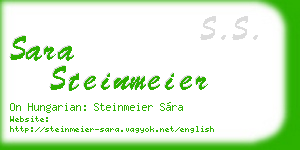 sara steinmeier business card